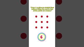 9 points 4 straight lines problem braintest iqtest maths games [upl. by Gerstein25]