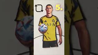 Which T shirt is better for Ronaldo football creative art shorts [upl. by Zared]