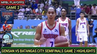 MPBL PLAYOFFS  GENSAN VS BATANGAS CITY HIGHLIGHTS  SEMIFINALS GAME 2 BEST OF THREE SERIES mpbl [upl. by Giulio]