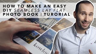 How to Make an Easy Seamless Lay Flat DIY Photo Book  Tutorial [upl. by Nayab669]