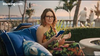 Bookingcom Super Bowl Commercial 2024 Tina Fey Books Ad Review [upl. by Newo]