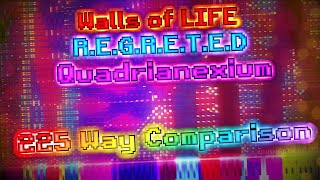 Black MIDI  Walls of LIFE REGRETED Quadrianexium  225 WAY COMPARISON [upl. by Iharas245]