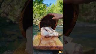 Cooking Crispy Chicken Lollipop in Nature 🌿🌿 shots [upl. by Afnin728]