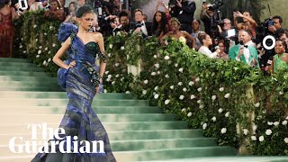 Celebrities walk the red carpet for the 2024 Met Gala – watch live [upl. by Auqkinahs]