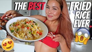 Simple Chinese Fried Rice Recipe 먹방 Mukbang  Cooking Show [upl. by Zurn]