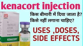 Kenacort injection kenacort injection uses hindi usesdosesside effects MEDISHAN MEDICOS [upl. by Averir976]