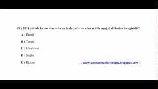 ZİRAAT BANKASI 2012 SINAVLARI İÇİN GÜNCEL EKONOMİ ÇALIŞMA SORULARI 40 Test Sorusu [upl. by Millman]