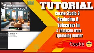 Create Studio 3 Replacing A Voiceover In Template From Lightening Builder [upl. by Uht]