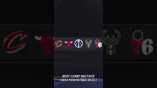 best comp big face creation nba2k 2k25 gaming [upl. by Zulch203]