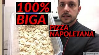 Pizza Napoletana 100 biga 65 idratazione farina caputo cuoco [upl. by Akeihsal70]