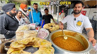 Delhis No 1 Oil Free Diet Chole Bhature  Shrabi Chole  Street Food India [upl. by Eilujna794]