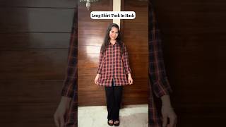 Long Shirt Tuck In Hack shorts style shirt tuck ytshorts youtubeshorts [upl. by Seow]