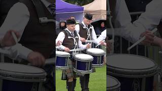 Glasgow Skye Association drumcorps at 2024 British pipeband Championships in Scotland shorts [upl. by Yrojram277]