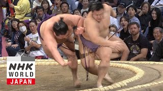 GRAND SUMO Day 2 of the November 2024 Tournament  GRAND SUMO Highlights [upl. by Arabele]