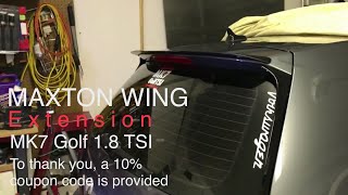 MK7 Golf Maxton Rear Spoiler Extension [upl. by Tinaret]