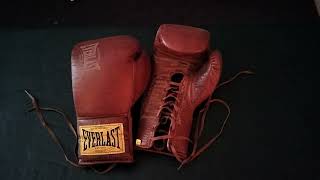 Everlast 1910 Boxing Gloves 16oz lace up [upl. by Rocray]