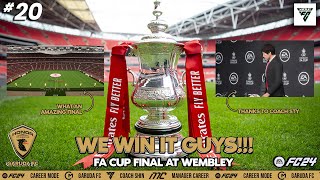 WINS FA CUP FINAL AT WEMBLEY  TUTORIAL MELATIH COACH SHIN TAE YONG  FC24 CAREER MODE [upl. by Englis851]