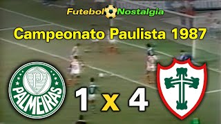 Palmeiras 1 x 4 Portuguesa  31051987  Campeonato Paulista [upl. by Celie]