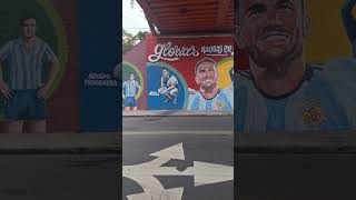 🎨quotGlorias nacidas en Avellanedaquot el nuevo mural en la Capital Nacional del Fútbol⚽️ [upl. by Binetta357]