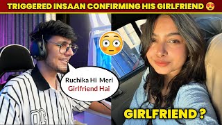 Triggered Insaan Confirming His Girlfriend Live 😍  Triggered Insaan Girlfriend Ruchika Rathore [upl. by Enyad]