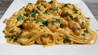 Creamy Shrimp Pasta in Lobster Bisque [upl. by Yona]