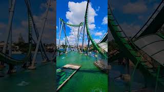 The Incredible Hulk Roller Coaster at Universal Studios hulk marvel [upl. by Marylou]