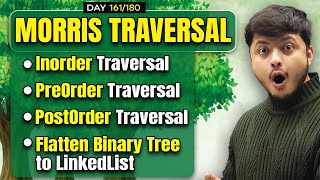 Morris Traversal  Inorder Traversal  Flatten Binary Tree to LinkedList  Post Order  PreOrder [upl. by Vivia]