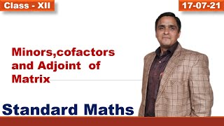 Class XII Standard Maths Determinants170721 [upl. by Dannye]