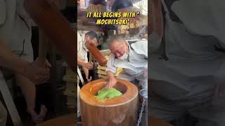 Traditional Mochi Making in Japan A Delicious Journey 🍡 food japanesefood streetfood [upl. by Troy]