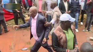 DRAMA IN MURANGA AS ANGRY KIKUYUS REJECTS AND CHASES AWAY MOSES KURIA WHILE DEFENDING RUTO [upl. by Eille417]