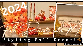 🍂2024 Autumn Ambiance First Fall Decorate with Me Styling Festive Fall Home Decor 🍁 [upl. by Stempien]