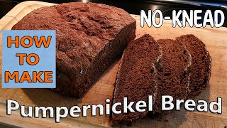 Make NoKnead Pumpernickel Bread 🍞 [upl. by Nycila]