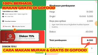 100  BERHASIL Cara Makan Gratis dengan Diskon 75  GoFood di Gojek  Tips Makan Murah di Gofood [upl. by Hollis]