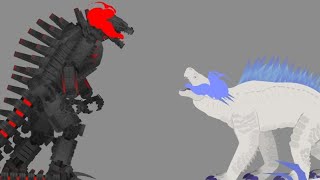 MechaGodzilla 2021 vs Shimou  Stick Nodes Animation [upl. by Narok500]