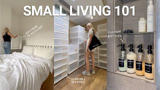 How to organize and decorate small apartment  8 tips amp hacks ✨ ad [upl. by Edecrem]