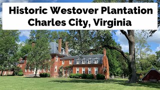 Westover Plantation  one of the most beautiful American colonial homes Charles City Virginia [upl. by Nerrej562]