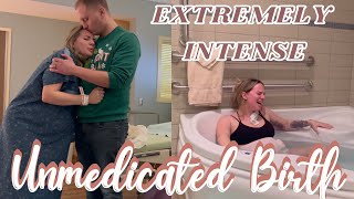 EXTREMELY INTENSE UNMEDICATED BIRTH  Screaming  Emotional amp Raw  Natural Labor and Delivery [upl. by Lareena]