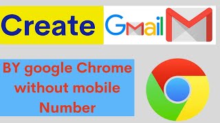 How to create gmail id without mobile number create gmail id by chrome [upl. by Eidua]