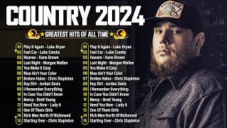 Country Music 2024  Luke Combs Chris Stapleton Jason Aldean Brett Young Luke Bryan Kane Brown [upl. by Haerr826]