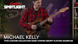 Michael Kelly 1955 Custom Collection Dark Striped Ebony Playing Examples [upl. by Wie]