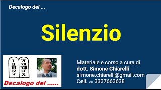 Decalogo del  SILENZIO 12022020 [upl. by Gentes]