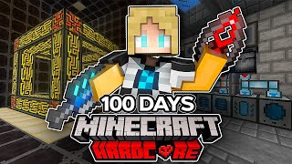 I Survived 100 Days In A FROZEN WASTELAND In HARDCORE MINECRAFT While Trying To Rebuild The World [upl. by Booma]