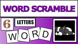 Scrambled Words Games  Jumbled Word Game  Guess the Word Game  Word Scramble  SW Scramble [upl. by Felic379]