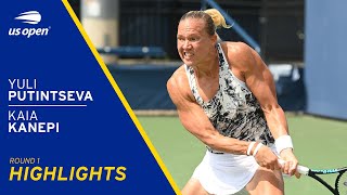 Yulia Putintseva vs Kaia Kanepi Highlights  2021 US Open Round 1 [upl. by Dlareg200]