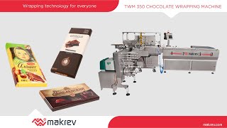 TWM350 Tablet Bar Chocolate Wrapping Machine [upl. by Stella]