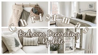 CHRISTMAS DECORATE WITH ME 2022  AN EXCITING BEDROOM UPDATE  CREATING A COZY CHRISTMAS BEDROOM [upl. by Welcher]