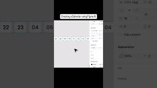 Creating a Calendar using figma AI figma figmaai tutorial [upl. by Blodgett]