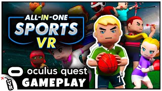 All In One Sports VR Gameplay  QUEST 2 APP LAB [upl. by Edra]