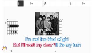 BLONDIE The Tide Is High FCN GUITAR CHORDS amp LYRICS [upl. by Jacobson]