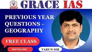 KAS PRELIMS PREVIOUS YEAR QUESTIONS ON GEOGRAPHY  TARUN SIR  GRACE IAS [upl. by Brendin361]